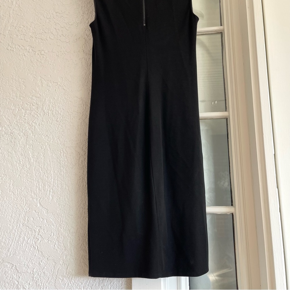 Vince Soldvince Straight Ribbed Sleeveless Midi Dress - Picture 11 of 15